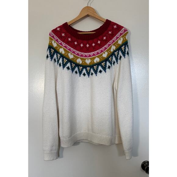 Marine Layer Archive Alpine Fair Isle Sweater in Rainbow Size XL - Picture 3 of 7